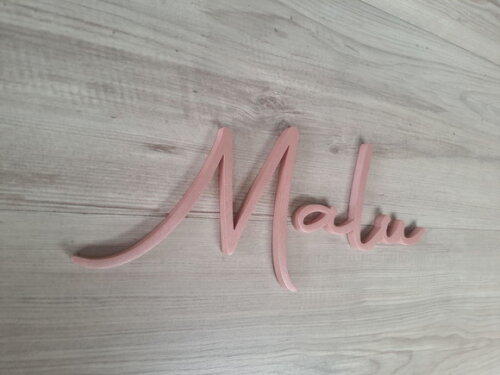 Nome de Parede Personalizado em mdf - Linha Aut - Malu