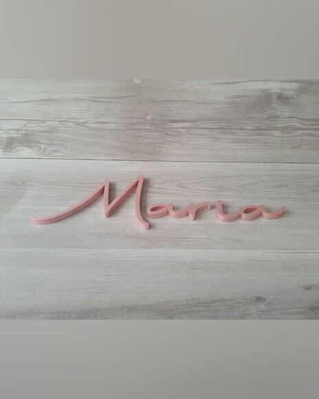 Nome de Parede Personalizado em mdf - Linha Aut - Maria