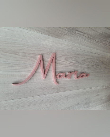 Nome de Parede Personalizado em mdf - Linha Aut - Maria