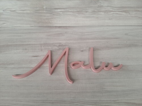 Nome de Parede Personalizado em mdf - Linha Aut - Malu