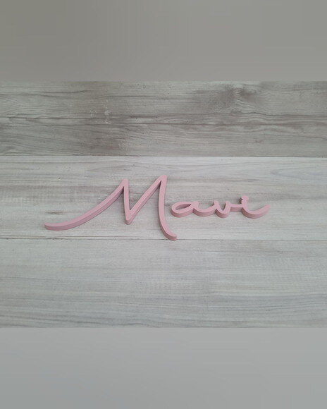 Nome de Parede Personalizado em mdf - Linha Aut - Mavi