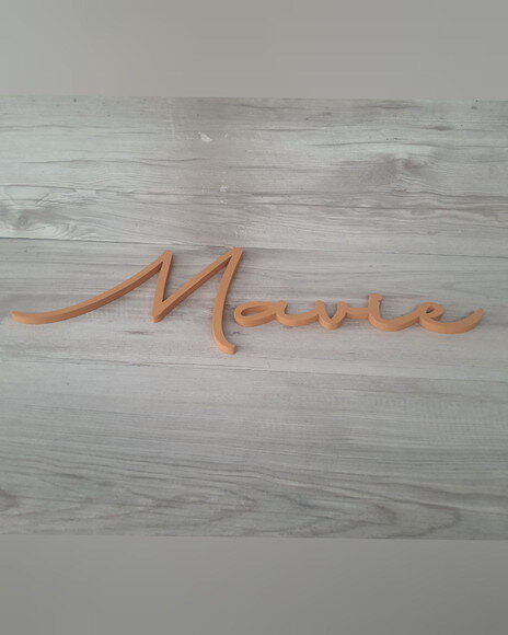 Nome de Parede Personalizado em mdf - Linha Aut - Mavie