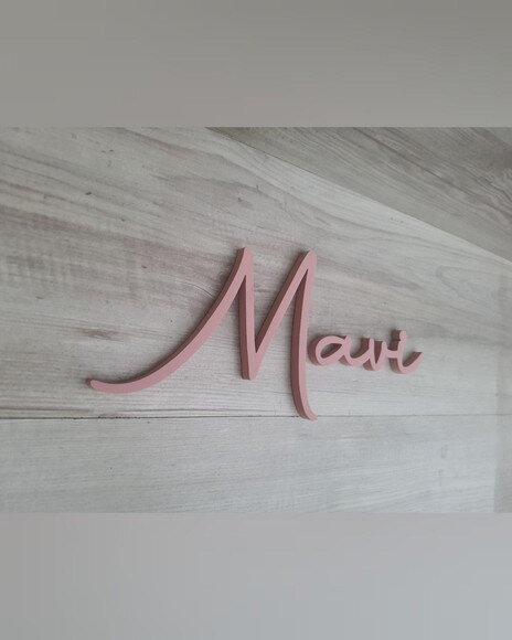 Nome de Parede Personalizado em mdf - Linha Aut - Mavi