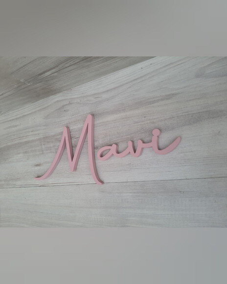 Nome de Parede Personalizado em mdf - Linha Aut - Mavi