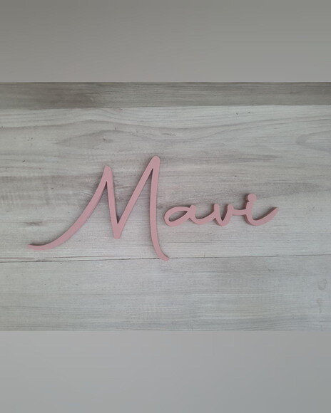 Nome de Parede Personalizado em mdf - Linha Aut - Mavi