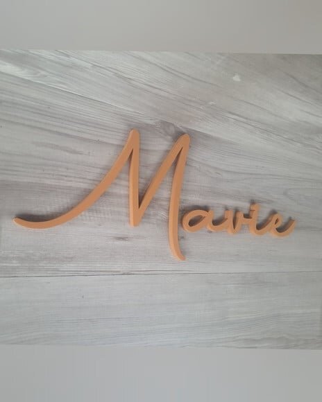 Nome de Parede Personalizado em mdf - Linha Aut - Mavie