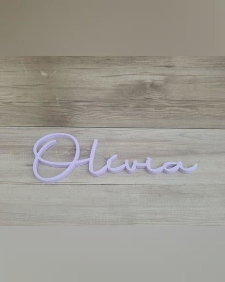 Nome de Parede Personalizado em mdf - Linha Aut - Olívia