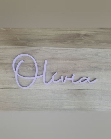 Nome de Parede Personalizado em mdf - Linha Aut - Olívia