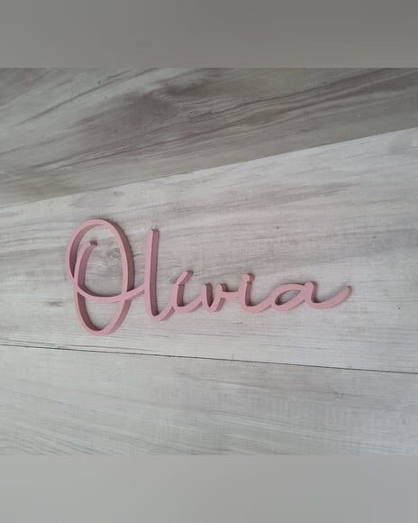 Nome de Parede Personalizado em mdf - Linha Aut - Olívia