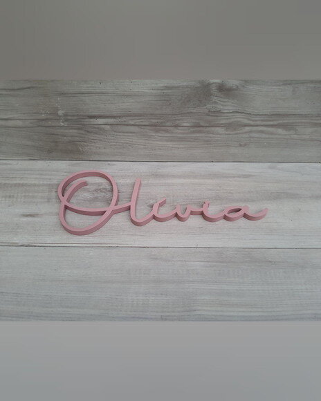 Nome de Parede Personalizado em mdf - Linha Aut - Olívia