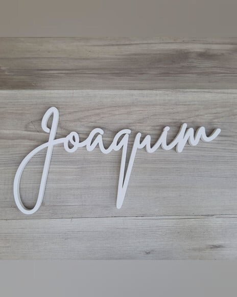 Nome de Parede Personalizado em mdf - Linha Bt - Joaquim