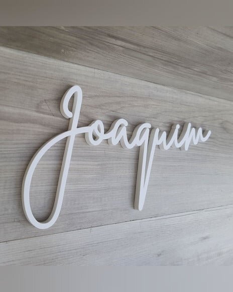 Nome de Parede Personalizado em mdf - Linha Bt - Joaquim