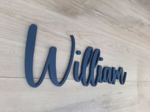 Nome de Parede Personalizado em mdf - Linha Bt - Willian