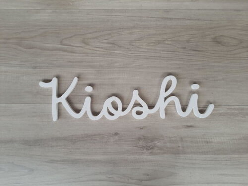 Nome de Parede Personalizado em mdf - Linha Dm - Kioshi 10cm