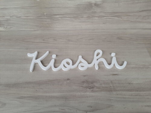 Nome de Parede Personalizado em mdf - Linha Dm - Kioshi 10cm
