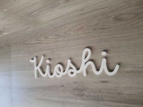 Nome de Parede Personalizado em mdf - Linha Dm - Kioshi 10cm