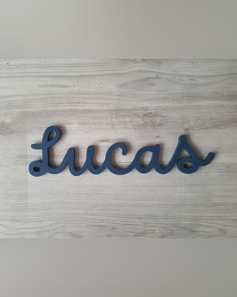 Nome de Parede Personalizado em mdf - Linha Dm - Lucas 10cm