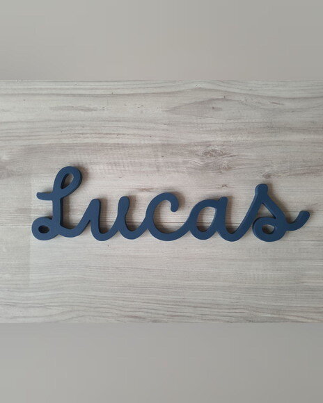 Nome de Parede Personalizado em mdf - Linha Dm - Lucas 10cm