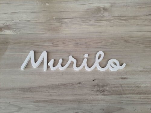 Nome de Parede Personalizado em mdf - Linha Dm - Murilo 10cm