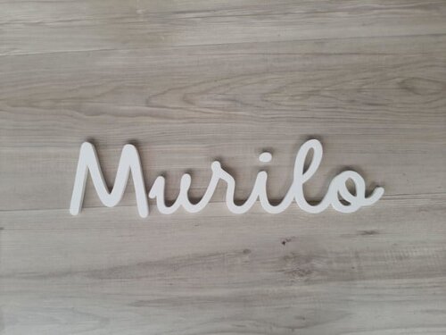 Nome de Parede Personalizado em mdf - Linha Dm - Murilo 10cm