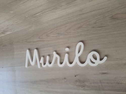 Nome de Parede Personalizado em mdf - Linha Dm - Murilo 10cm