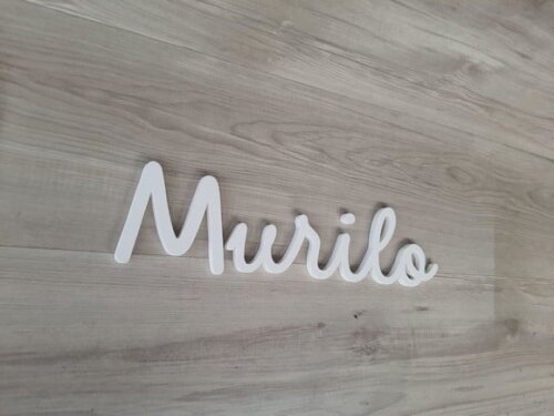Nome de Parede Personalizado em mdf - Linha Dm - Murilo 10cm