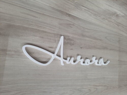 Nome de Parede Personalizado em mdf - Linha Hl - Aurora