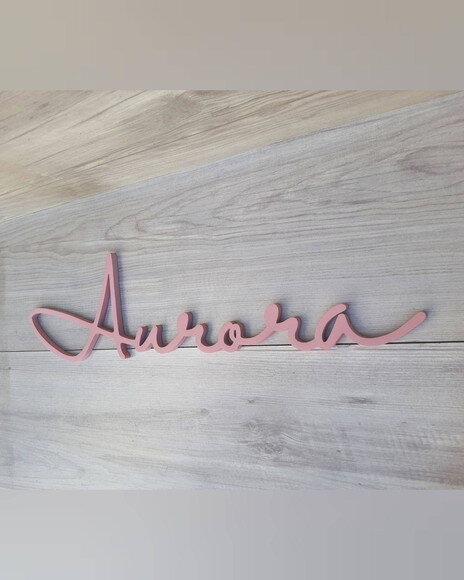 Nome de Parede Personalizado em mdf - Linha Hl - Aurora