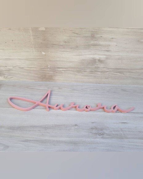 Nome de Parede Personalizado em mdf - Linha Hl - Aurora