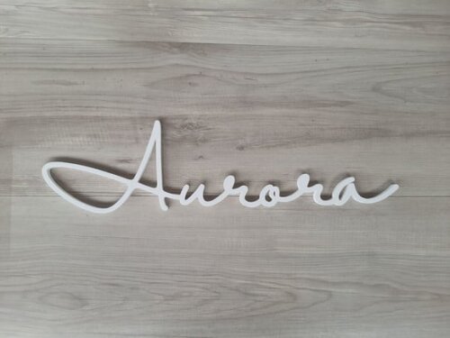 Nome de Parede Personalizado em mdf - Linha Hl - Aurora
