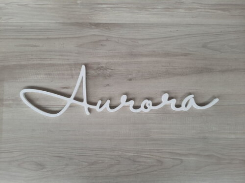 Nome de Parede Personalizado em mdf - Linha Hl - Aurora