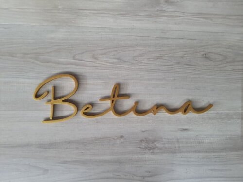 Nome de Parede Personalizado em mdf - Linha Hl - Betina