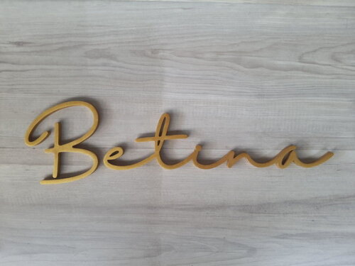 Nome de Parede Personalizado em mdf - Linha Hl - Betina