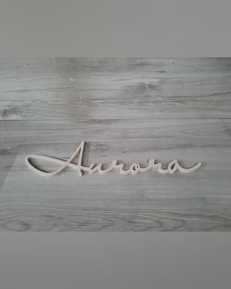 Nome de Parede Personalizado em mdf - Linha Hl - Aurora