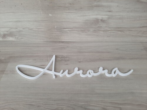 Nome de Parede Personalizado em mdf - Linha Hl - Aurora