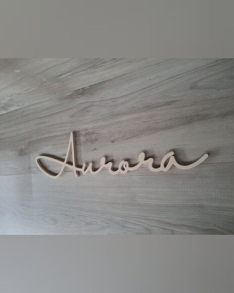 Nome de Parede Personalizado em mdf - Linha Hl - Aurora