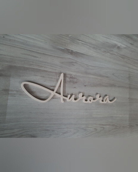 Nome de Parede Personalizado em mdf - Linha Hl - Aurora