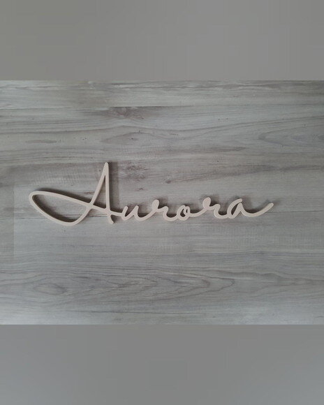 Nome de Parede Personalizado em mdf - Linha Hl - Aurora