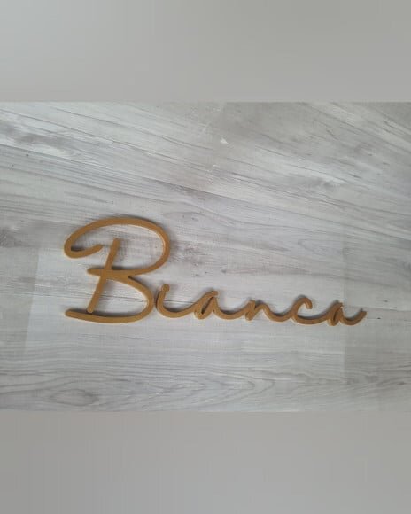 Nome de Parede Personalizado em mdf - Linha Hl - Bianca