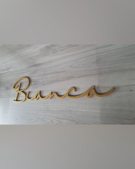 Nome de Parede Personalizado em mdf - Linha Hl - Bianca
