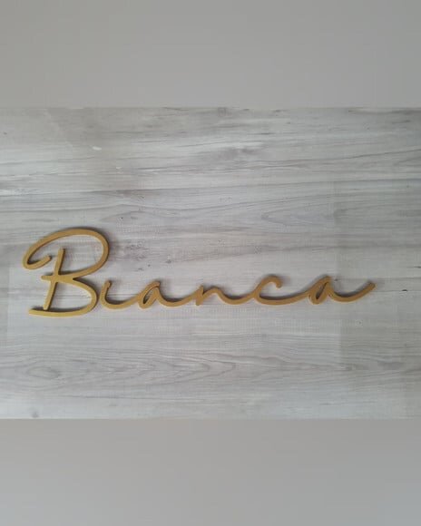 Nome de Parede Personalizado em mdf - Linha Hl - Bianca