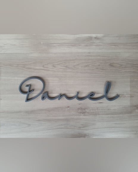 Nome de Parede Personalizado em mdf - Linha Hl - Daniel