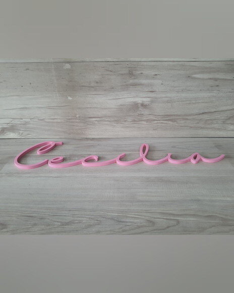 Nome de Parede Personalizado em mdf - Linha Hl - Cecília