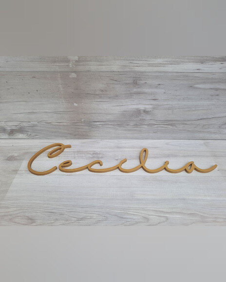Nome de Parede Personalizado em mdf - Linha Hl - Cecília
