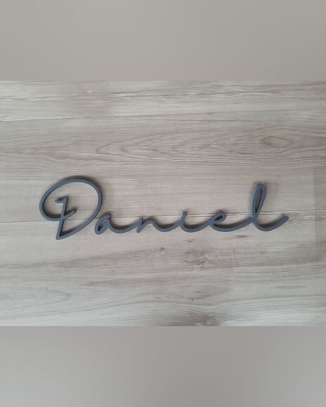 Nome de Parede Personalizado em mdf - Linha Hl - Daniel