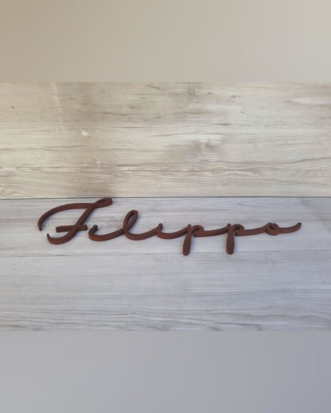 Nome de Parede Personalizado em mdf - Linha Hl - Filippo