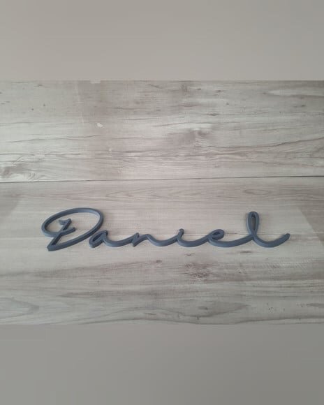 Nome de Parede Personalizado em mdf - Linha Hl - Daniel