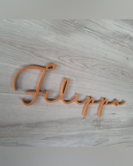 Nome de Parede Personalizado em mdf - Linha Hl - Filippo