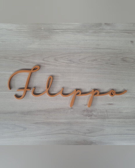 Nome de Parede Personalizado em mdf - Linha Hl - Filippo