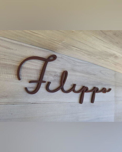 Nome de Parede Personalizado em mdf - Linha Hl - Filippo